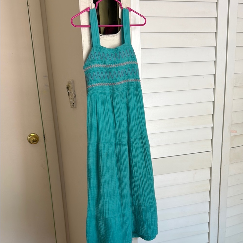 Cat & Jack Teal Casual Kids Dress